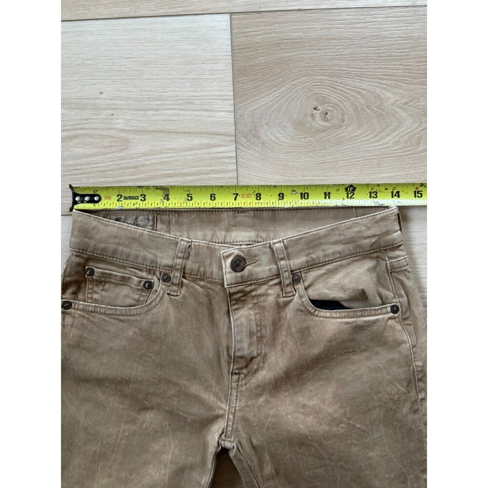 vintage Polo Ralph Lauren Women's Tompkins Skinny Lace Up Brown Jeans Size 25 - Picture 6 of 12